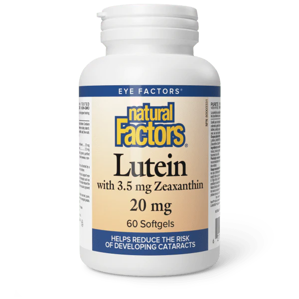 LUTEIN 20MG 60CAP NATURAL FACTORS