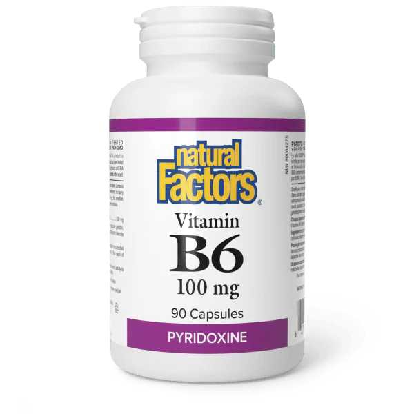 B6 100MG 90CAP NATURAL FACTORS