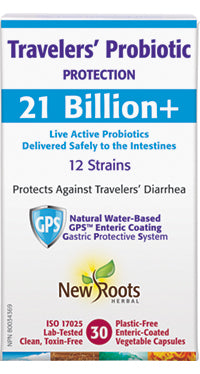 TRAVELER'S PROBIOTIC 30 CAPS NEW ROOTS