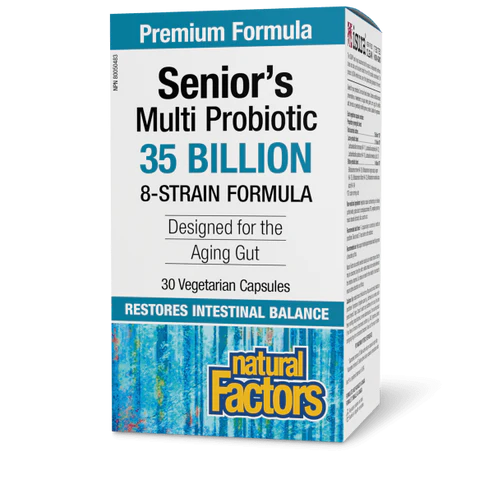 SENIORS MULTI PROBIOTIC 35BIL 30CAP NATURAL FACTORS