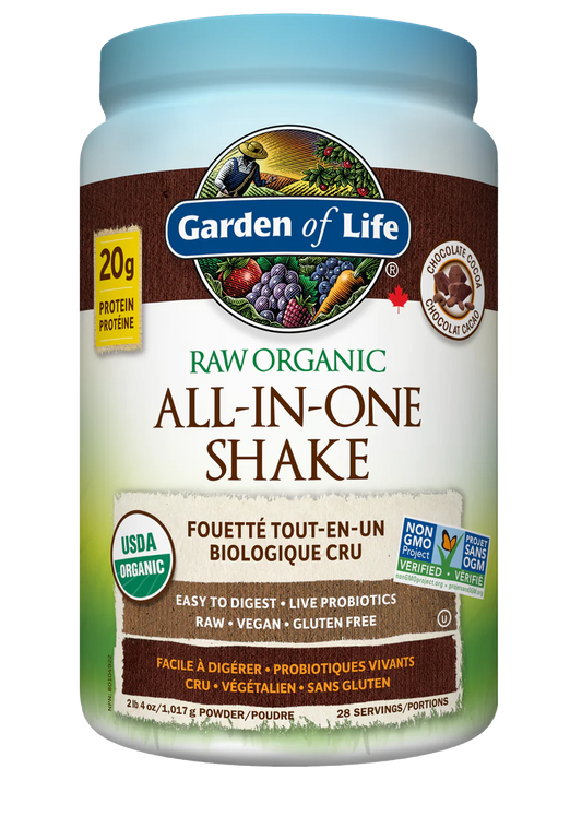 ALL-IN-ONE SHAKE CHOCOLATE 1017GR GARDEN OF LIFE