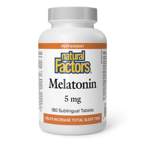 MELATONIN 5MG 180TAB NATURAL FACTORS