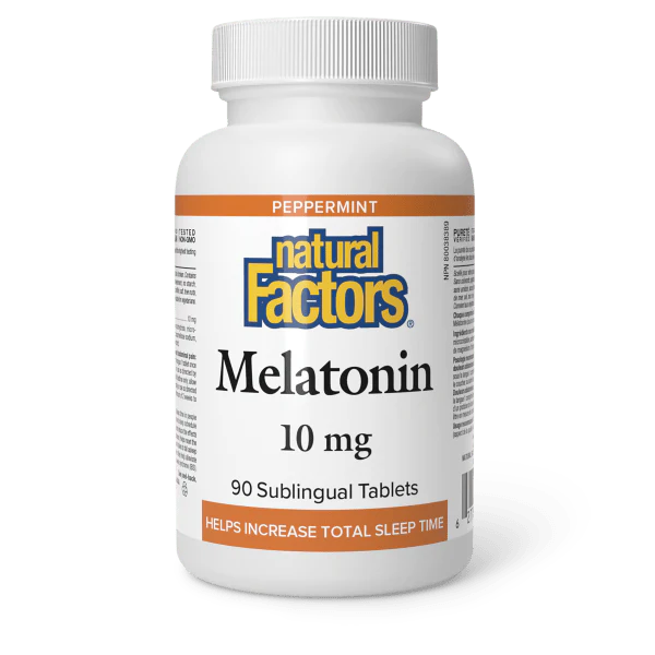 MELATONIN 10MG 90 SUBTABS NATURAL FACTORS