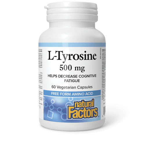 L-TYROSINE 500MG 60CAPS NATURAL FACTORS