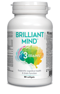 BRILLIANT MIND 90SG 3 BRAINS HEALTH ASSURED