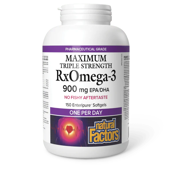 RXOMEGA-3 900MG MAXIMUM TRIPLE STRENGTH 150SG NATURAL FACTORS