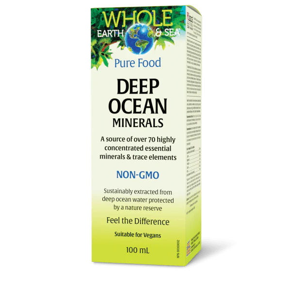 WHOLE EARTH & SEA DEEP OCEAN MINERALS 100ML NATURAL FACTORS