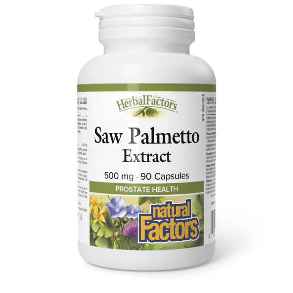 SAW PALMETTO EXTRACT 500MG 90CAPS NATURAL FACTORS