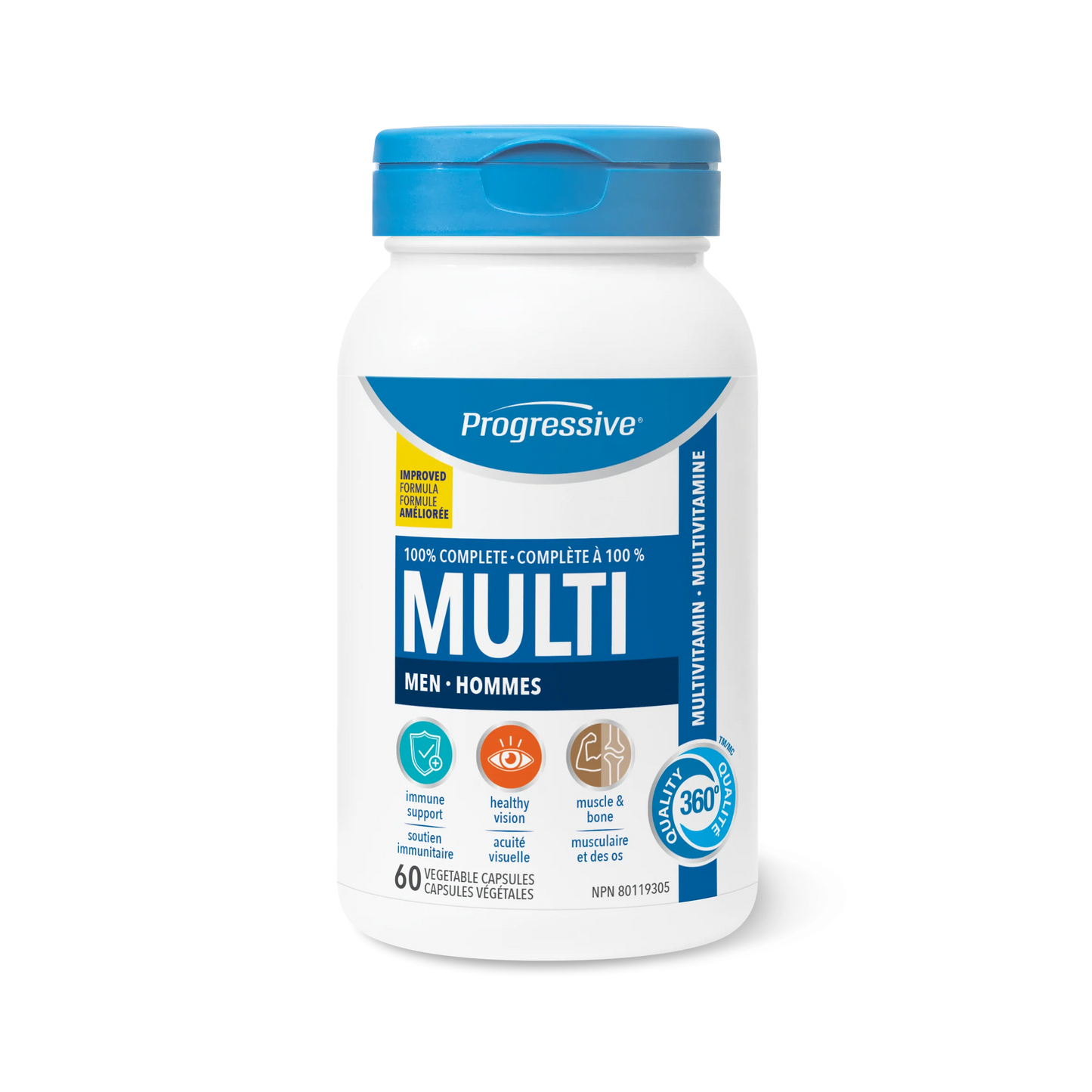 PROGRESSIVE MULTI ADULT MEN 60 CAP