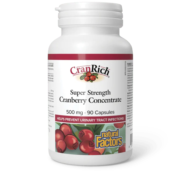 SUPER STRENGTH CRANBERRY CONCENTRATE 500MG 90CAPS NATURAL FACTORS