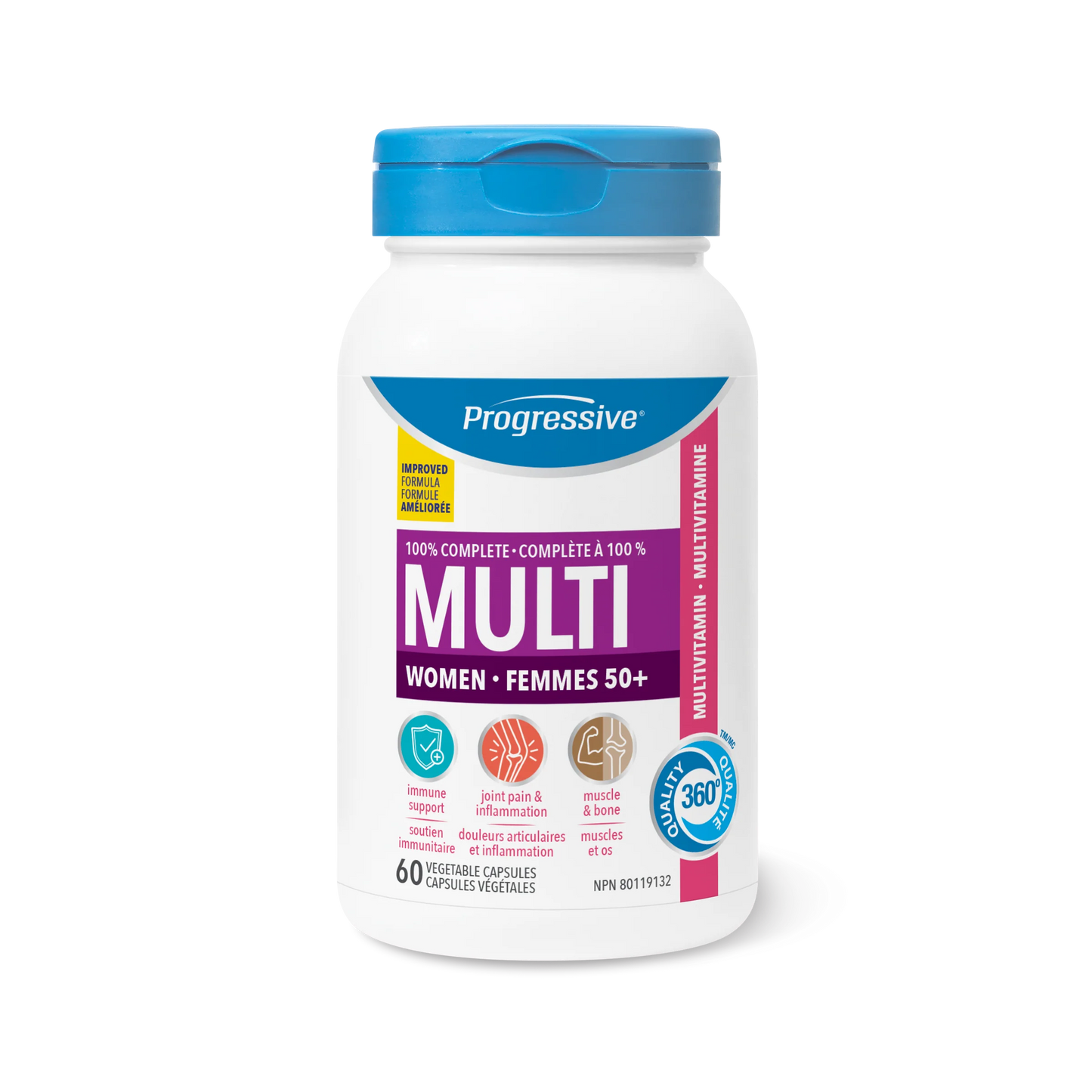 PROGRESSIVE MULTI VITAMIN 50+ WOMAN 60CAP