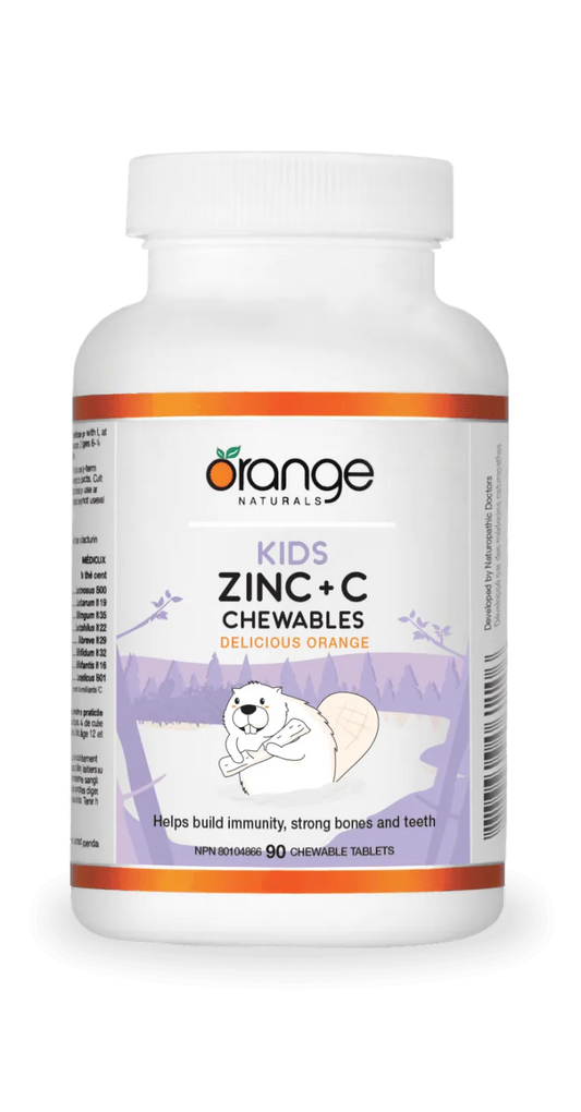 ZINC+C KIDS 12MG 90 CHEWS ORANGE NATURALS
