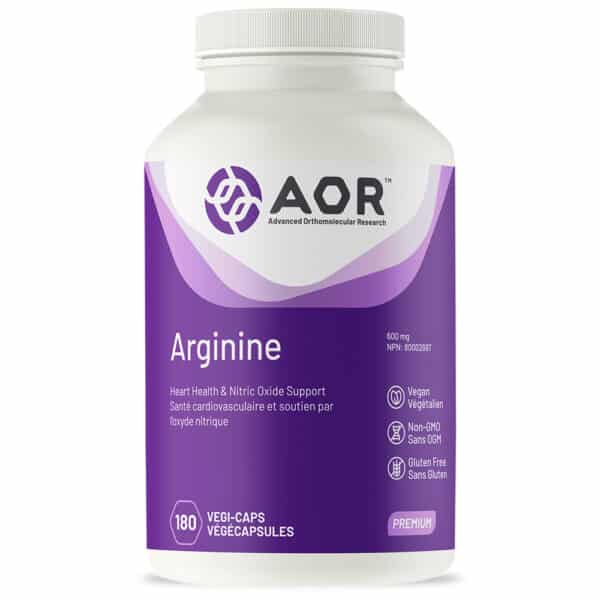 ARGININE 600MG 180 CAP AOR