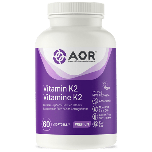 VITAMIN K2 120MCG 60CAP AOR