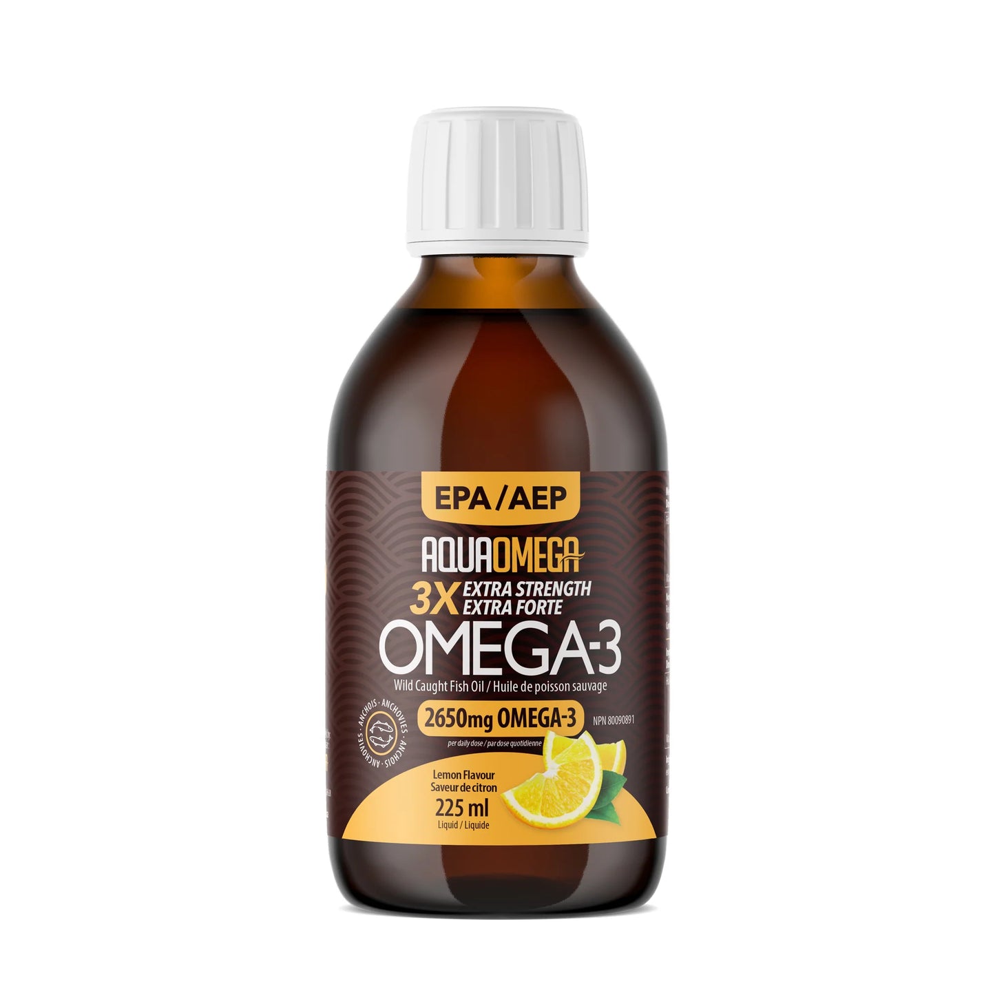 EXTRA STRENGTH 3X EPA OMEGA 3:1 225ML LEMON AQUA OMEGA