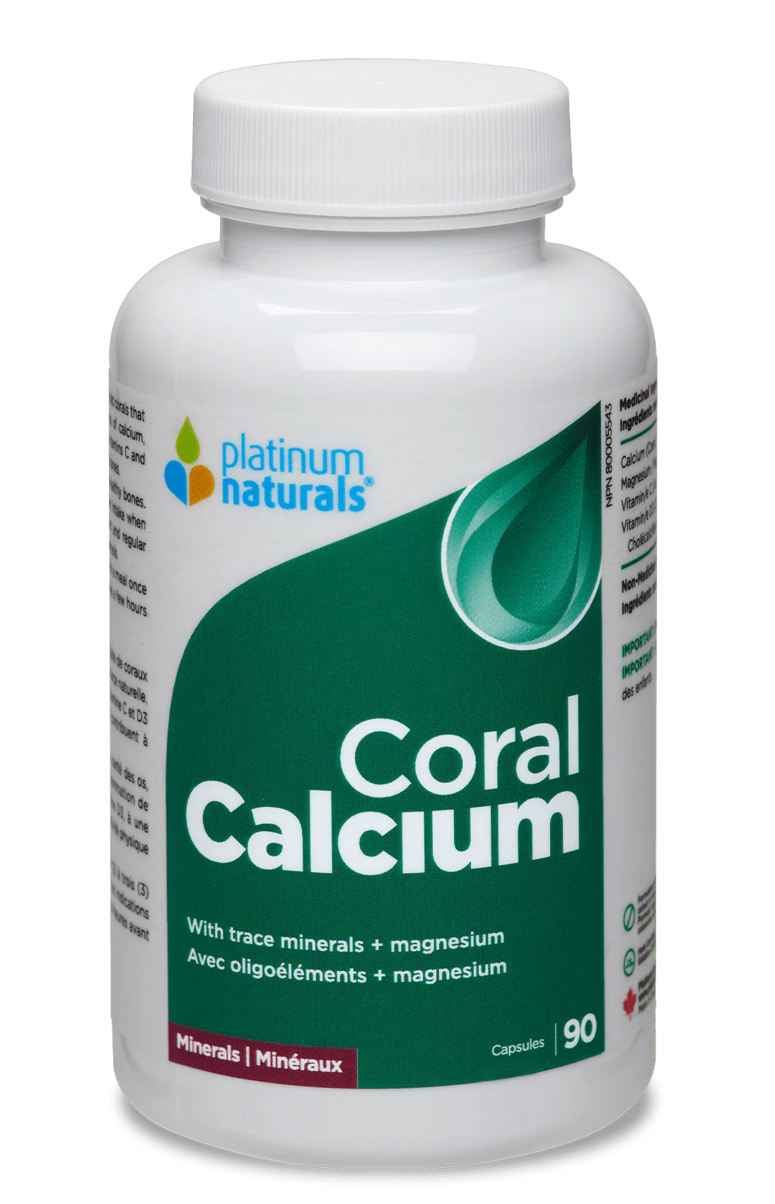 CORAL CALCIUM 90 CAPS PLATINUM NATURALS