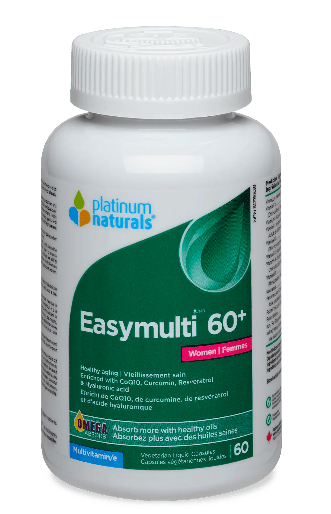 EASYMULTI 60+ WOMEN 60CAPS PLATINUM NATURALS