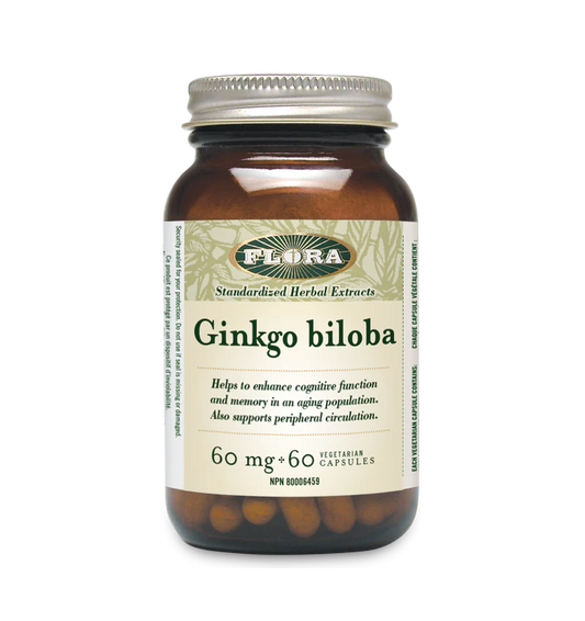 GINGKGO BILOBA 60MG 60CAPS FLORA