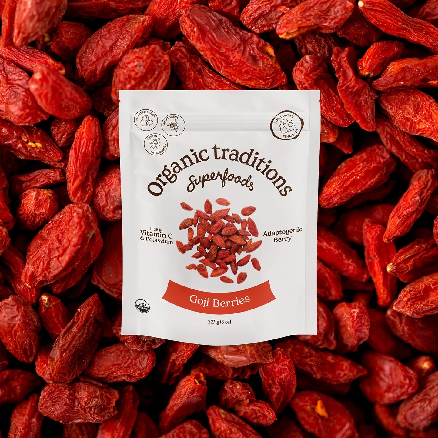 GOJI BERRIES 227GRAM ORGANIC TRADITIONS