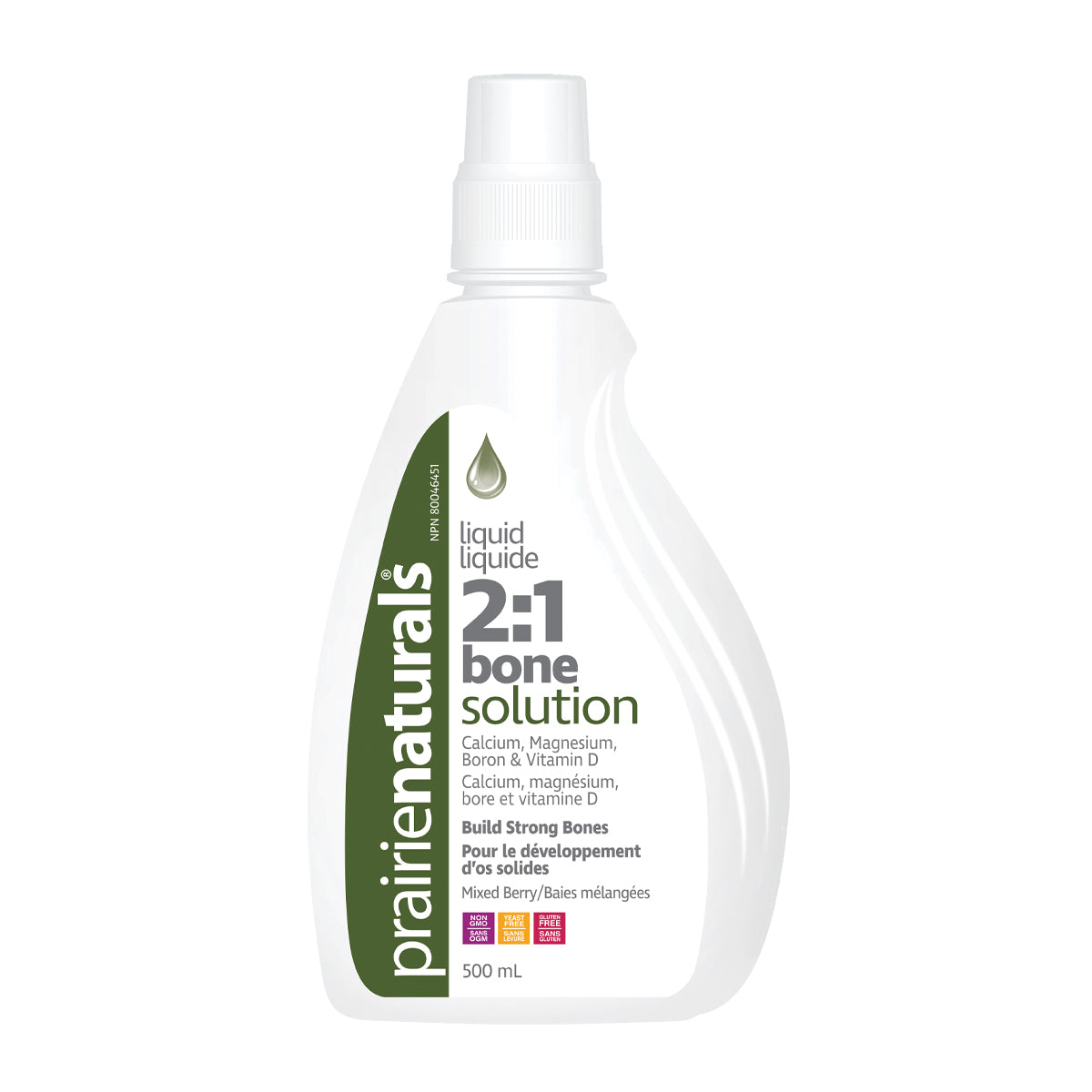 BONE SOLUTION 2:1 500ML PRAIRIE NATURALS