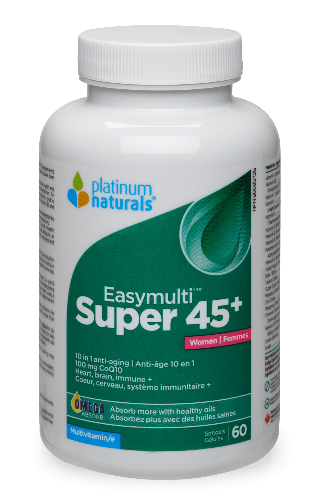 SUPER EASYMULTI WOMEN 45+ 60CAP PLATINUM NATURALS
