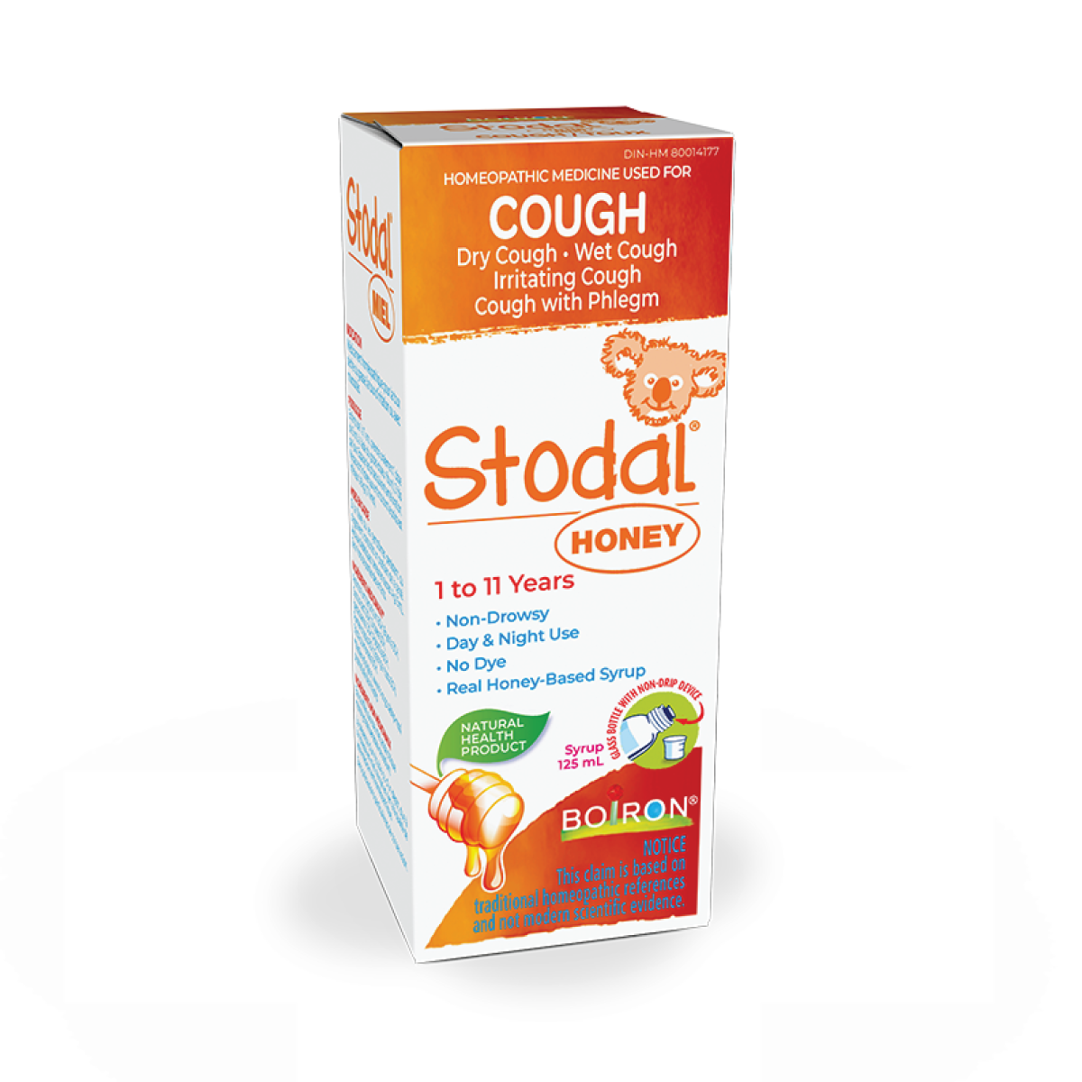 STODAL COUGH KIDS HONEY 125ML BOIRON