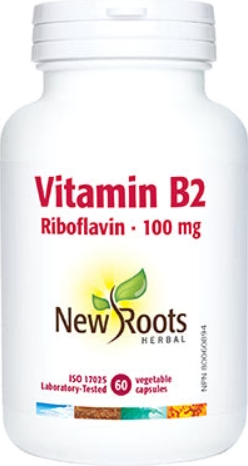 B2 RIBOFLAVIN 100MG 60CAP NEW ROOTS