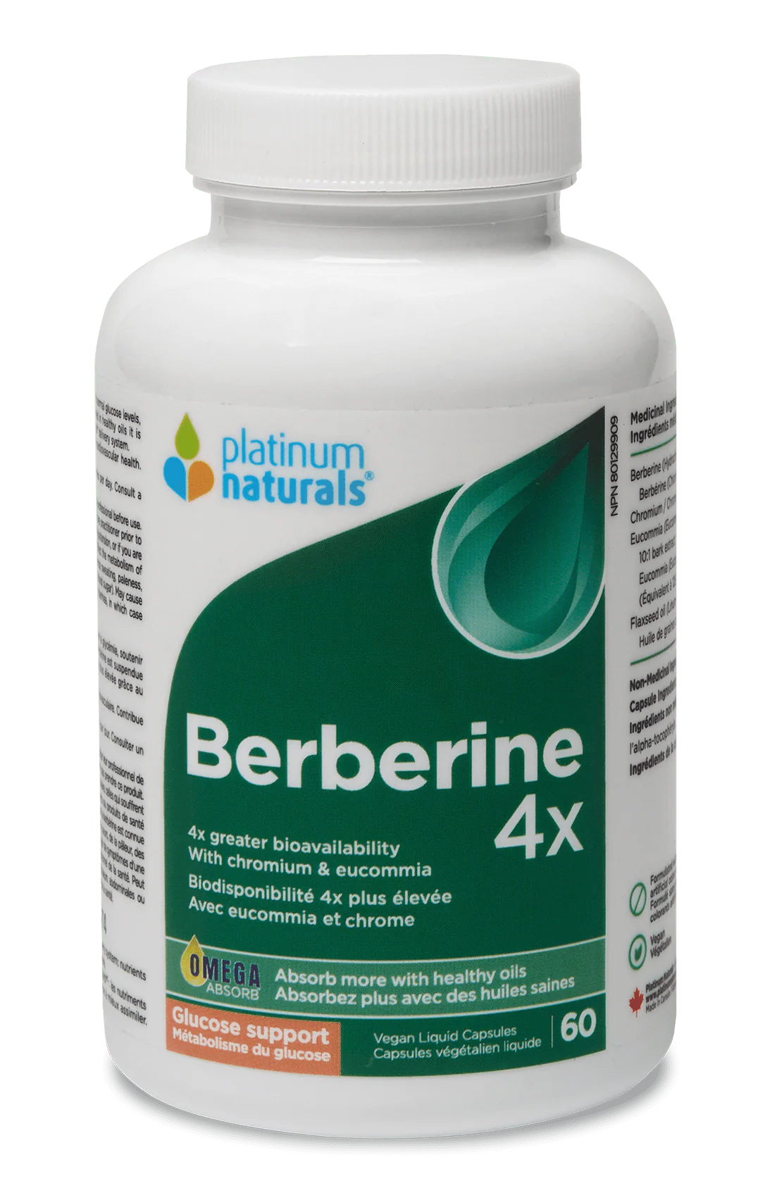 BERBERINE 4X 78 CAPS PLATINUM NATURALS