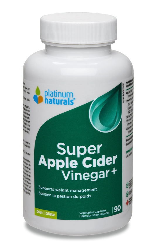 SUPER APPLE CIDER VINEGAR+ 90 CAPS PLATINUM NATURALS