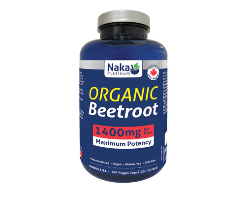 ORGANIC BEETROOT 1400MG 150CAP NAKA