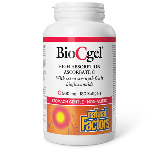 BIO C GEL 500MG 180GELCAPS  NATURAL FACTORS
