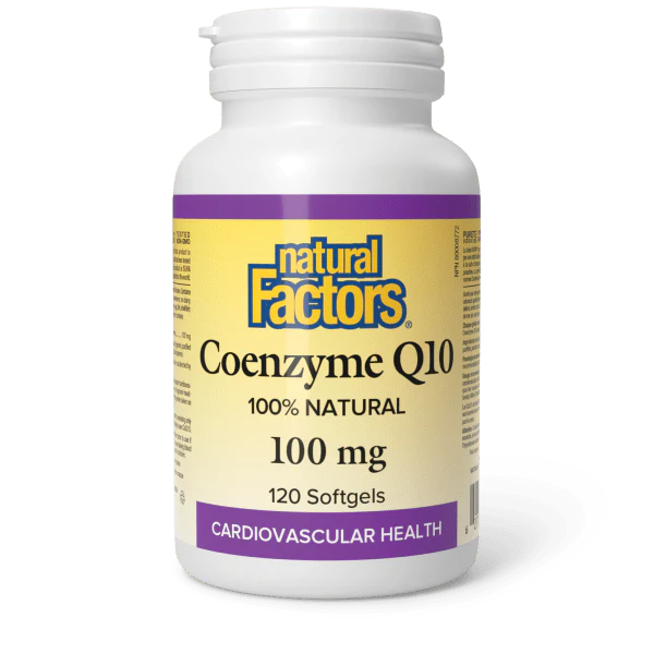 COENZYME Q10 100MG 120GELS NATURAL FACTORS