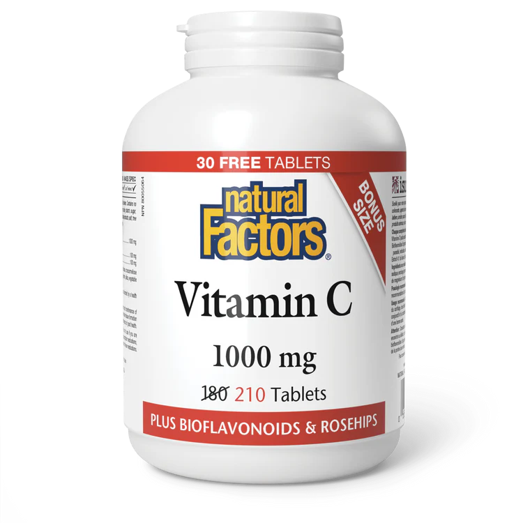 C 1000MG 210TABS NATURAL FACTORS