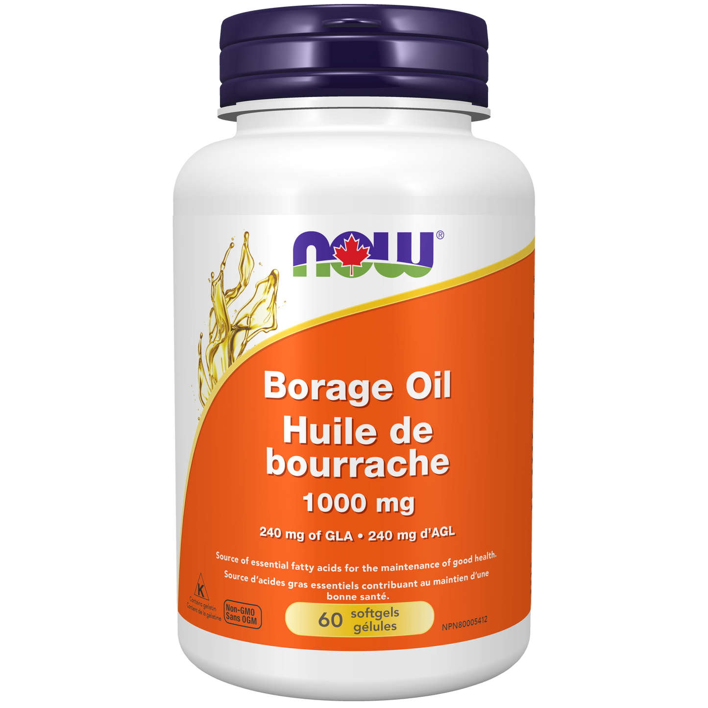 BORAGE OIL 1000MG 60 CAPS NOW