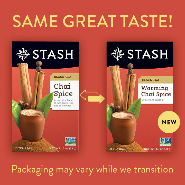 CHAI SPICE TEA 20 BAGS STASH