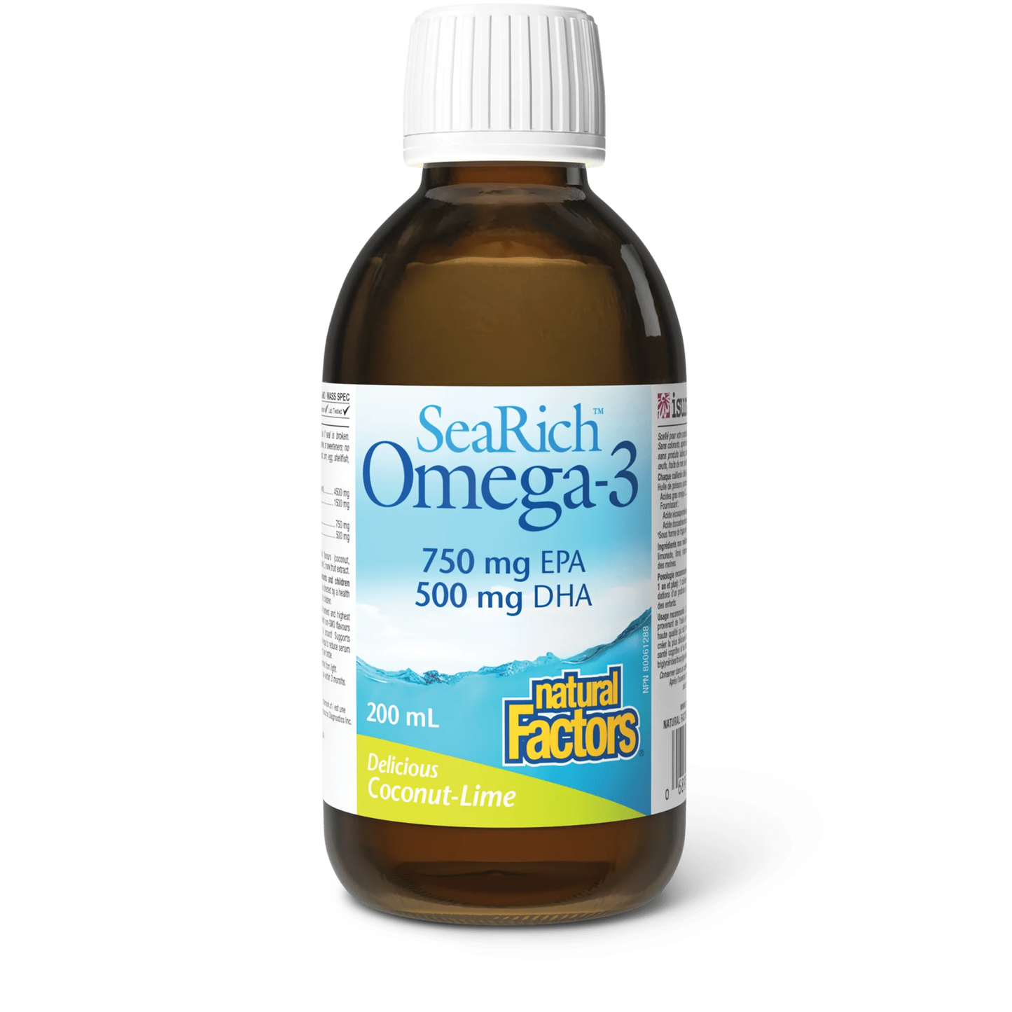 SEARICH OMEGA 3 COCONUT LIME 200ML NATURAL FACTORS