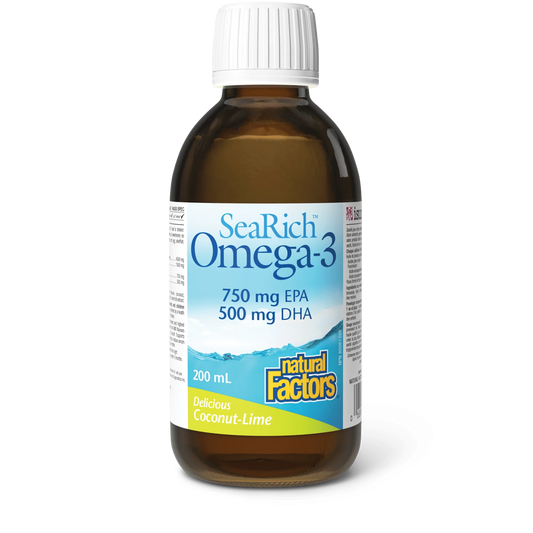 SEARICH OMEGA 3 COCONUT LIME 200ML NATURAL FACTORS