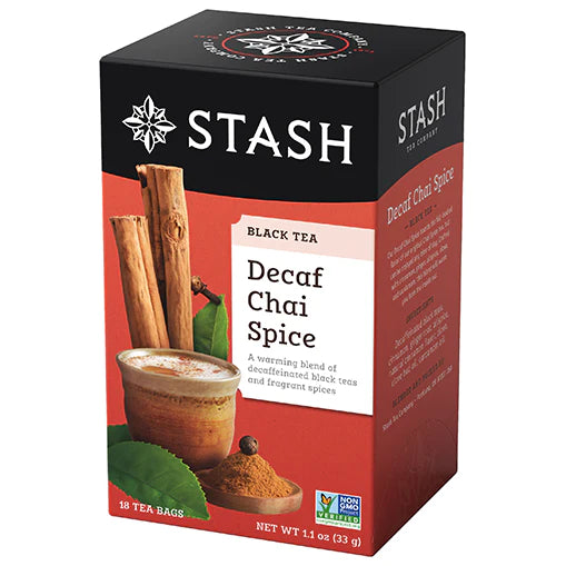 CHAI SPICE TEA DECAF 18 BAGS STASH