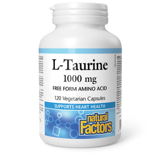 L-TAURINE 1000MG 120VCAP NATURAL FACTORS