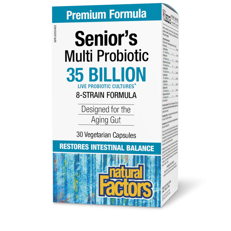 SENIOR'S MULTI PROBIOTIC 35BIL 30CAP NATURAL FACTORS