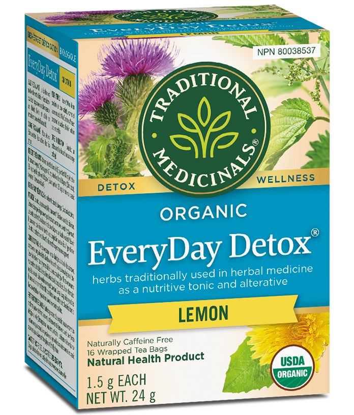 EVERYDAY DETOX LEMON TEA 16 BAGS TRADITIONAL MEDICINALS