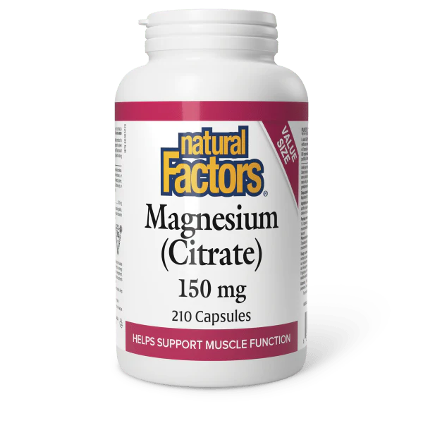 MAGNESIUM CITRATE 150MG 210CAP NATURAL FACTORS