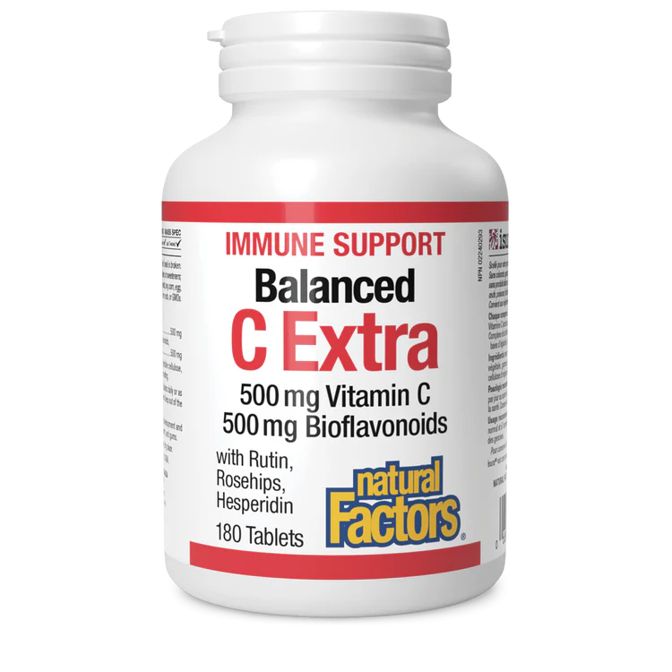 C 500MG 180TABS NATURAL FACTORS