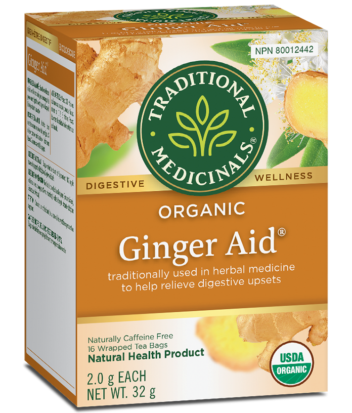 GINGER AID TEA 16 BAGS TRADITIONAL MEDICINALS