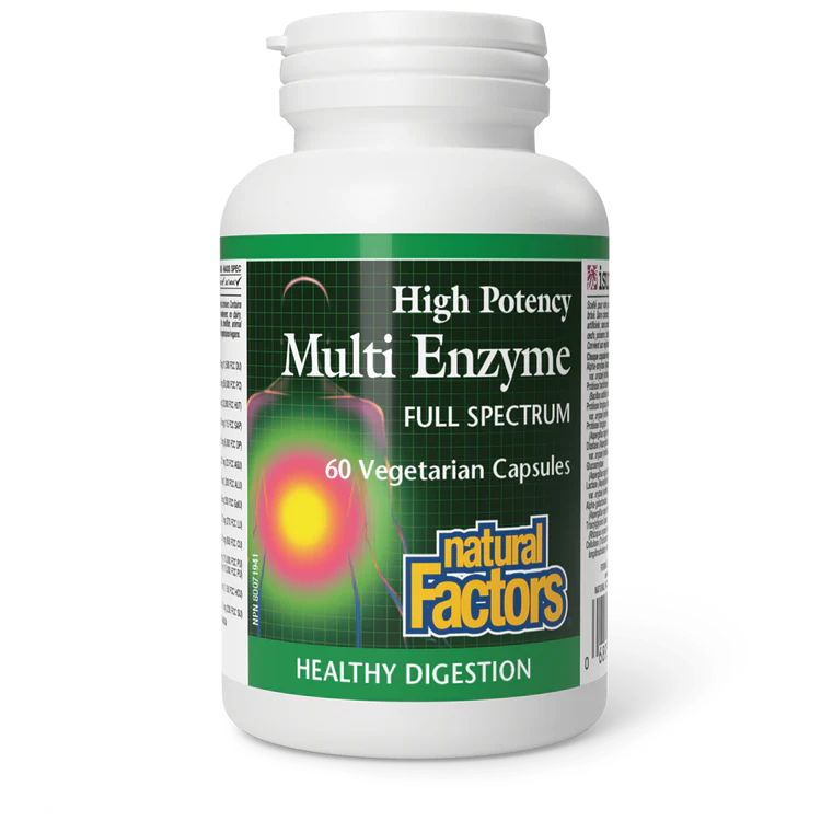 MULTI ENZYME 60CAP NATURAL FACTORS