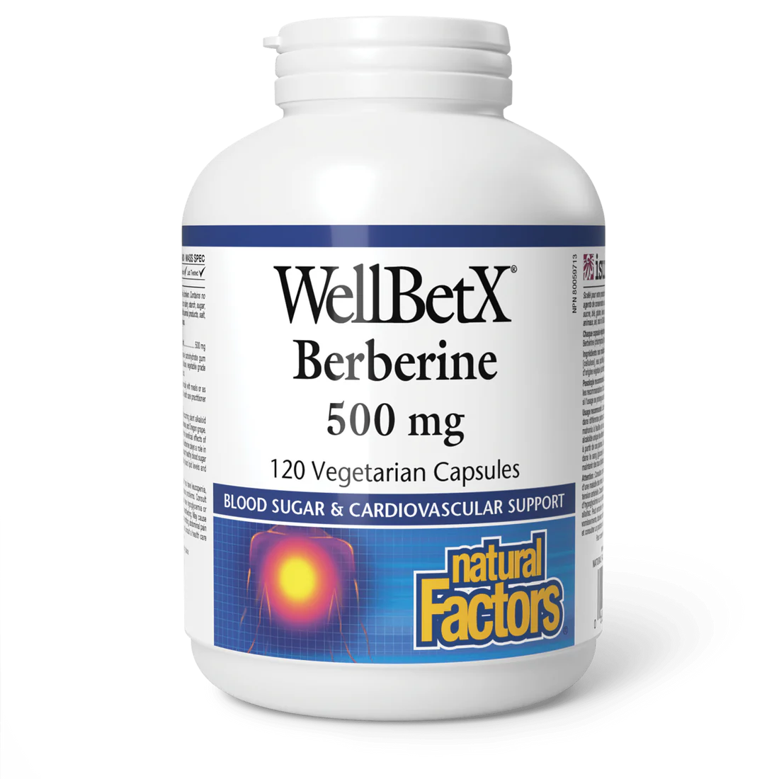 WELLBETX BERBERINE 500MG 120C NATURAL FACTORS