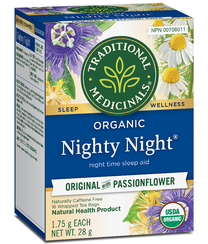 NIGHTY NIGHT PASSIONFLOWER TEA 16 BAGS TRADITIONAL MEDICINALS