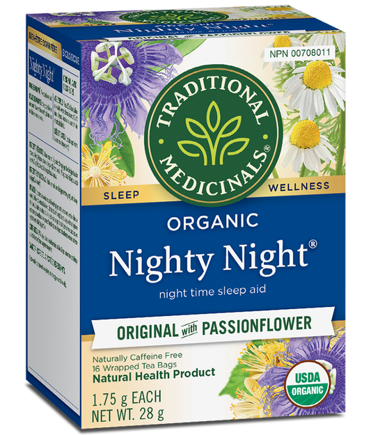 NIGHTY NIGHT PASSIONFLOWER TEA 16 BAGS TRADITIONAL MEDICINALS