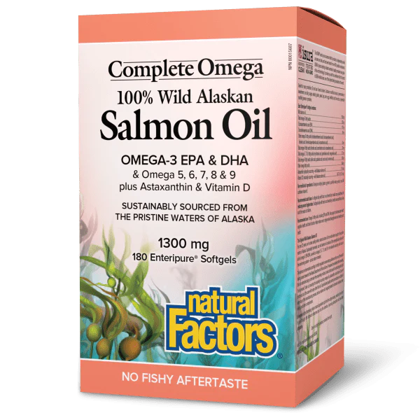 SALMON OIL 100% WILD ALASKAN 180C NATURAL FACTORS