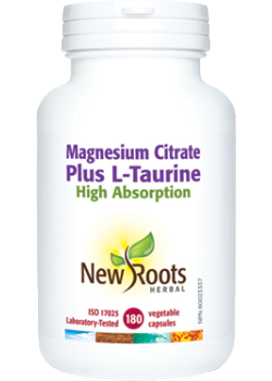 MAGNESIUM & L-TAURINE 90CAPS NEW ROOTS